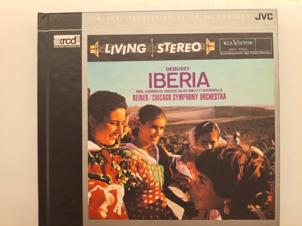 JVC XRCD2:  Ravel: Alborado Del Gracioso / Valses nobles et sentimentales; Debussy: Iberia. Fritz Reiner, Chicago Symphony orchestra. 1958 RCA Victor. 2001 JVC Remastered. Made in Japan. 20231155