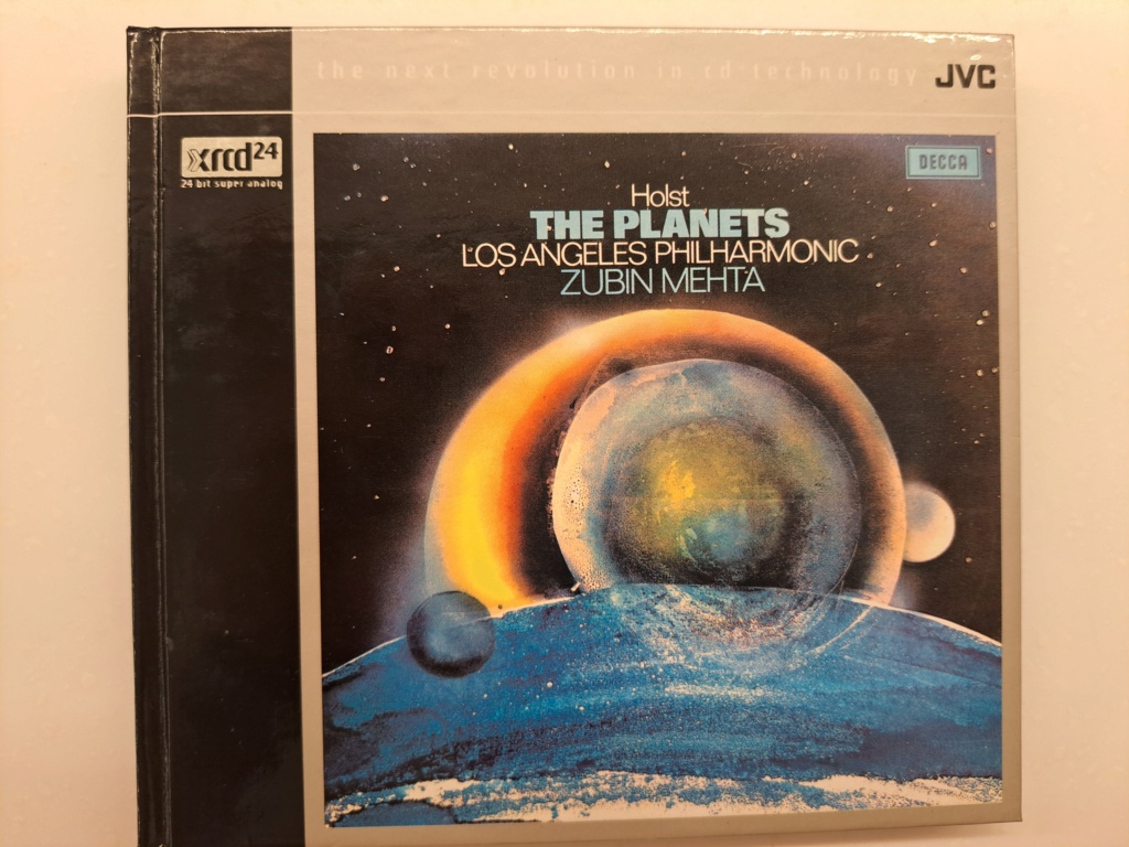 JVC XRCD24: Los Angeles Philharmonic, Zubin Mehta - Holst: The Planets. 1971 Decca Music Group. Remastered  and manufactured by JVC, Japan. 20231164