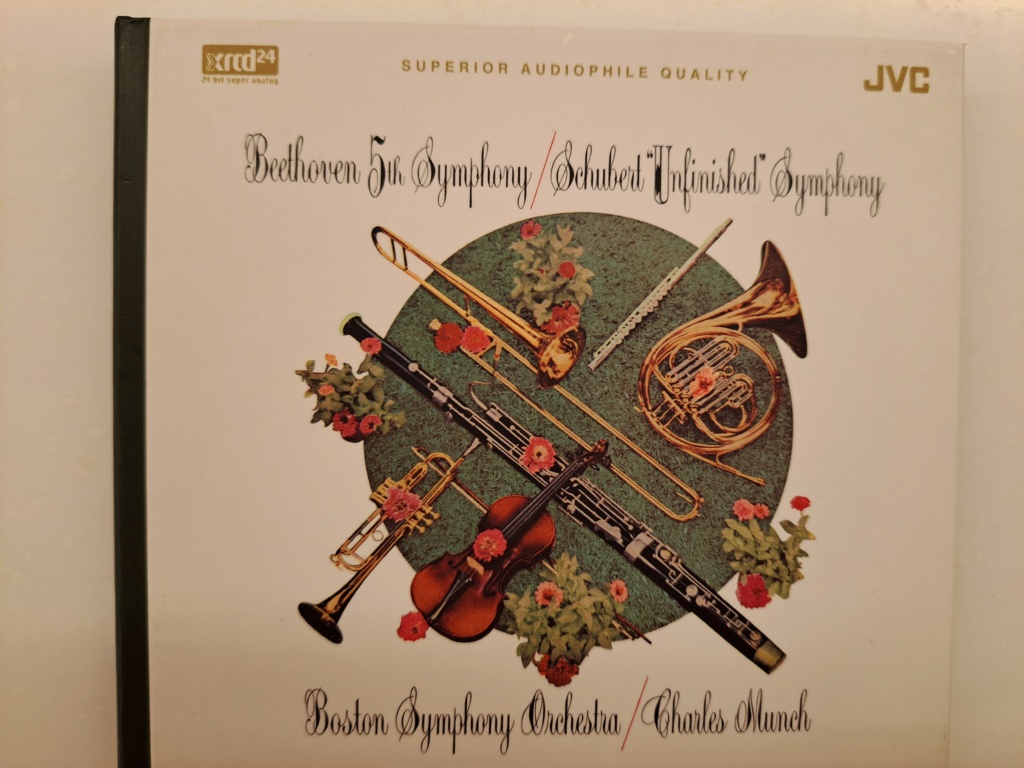 JVC XRCD24: Munch,Charles & Boston Symphony - Beethoven - Symphony No. 5 & Schubert - "Unfinished Symphony.  2005 BMG / JVC XRCD24 Remastered  and manufactured by JVC, Japan. 20231169