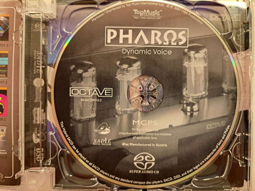 Pharos: Dynamic Voices. Hybrid SACD. Audiophile recording.  2007 MBR Productions.  Top Music International Ltd, Hong Kong. Made in Austria. 20231239