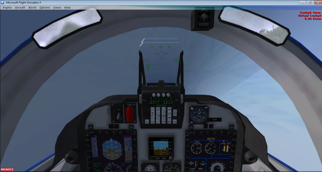Vidro 3D cockpit está todo preto/azul 110