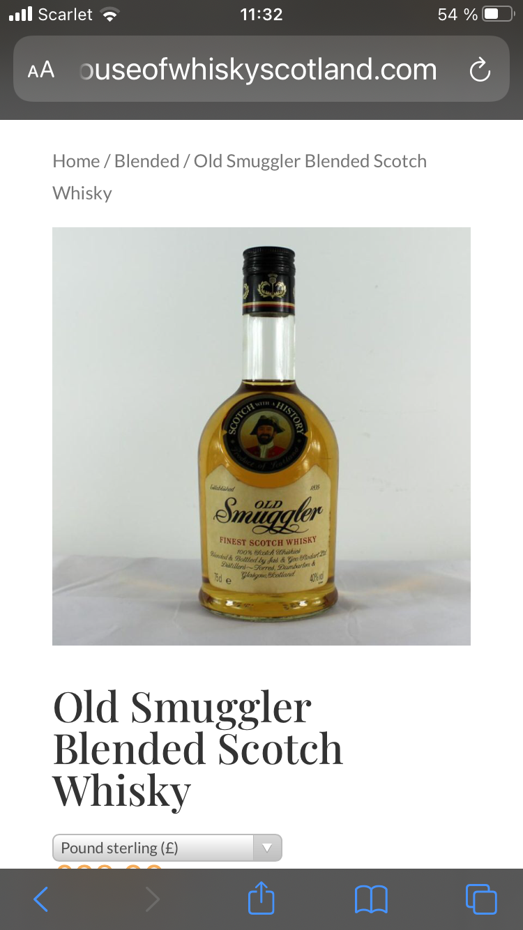 Scotch-whiskey 1988 « Old Smuggler » 0fab2f10