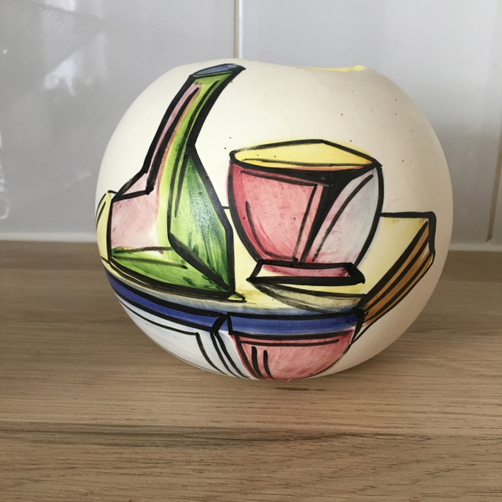 Vase boule, Ceramiche Campionesi, Italy mi-vingtième  6c36a010