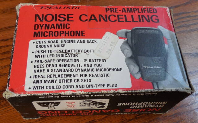 microphone - Réaliste CB Radio Noise Cancelling microphone dynamique 21-1175 (Micro) 02s-l110