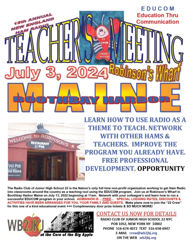 Teachers Meeting du radio-club WB2JKJ New York (USA) (03/07/2024) Wb2jkj10