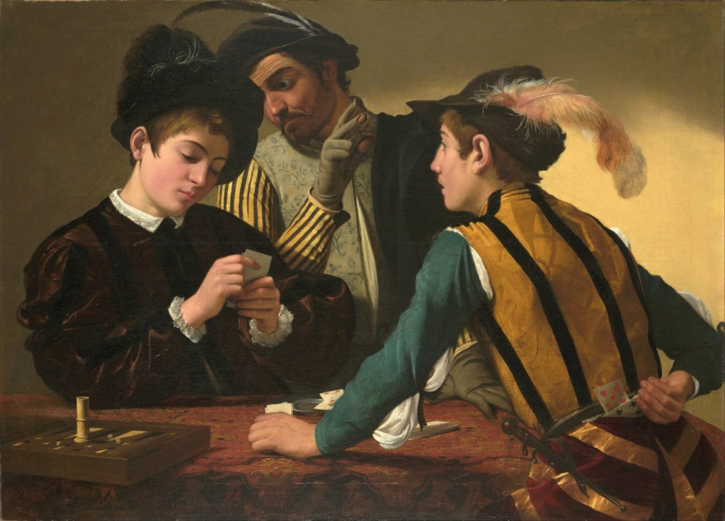 Знакомимся с картиной: Караваджо, «Шулеры», около 1594 год. Phot1043