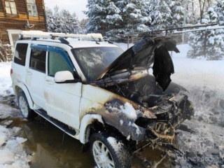 Нижегородец сжег свой автомобиль, пытаясь отогреть его паяльной лампой. Phot1335