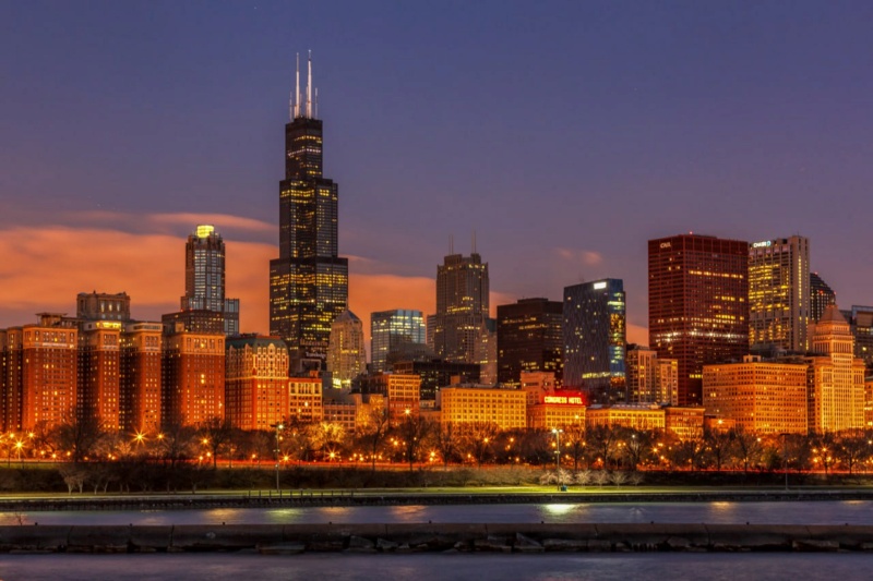 Уиллис-Тауэр (до 2009 года - Сирс-Тауэр) - небоскреб в Чикаго, второе по высоте здание США. Photo408