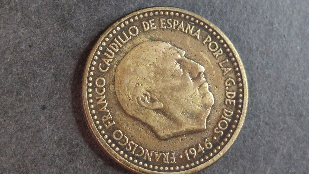 1 peseta 1944 + 1 peseta 1946 *48 20230114
