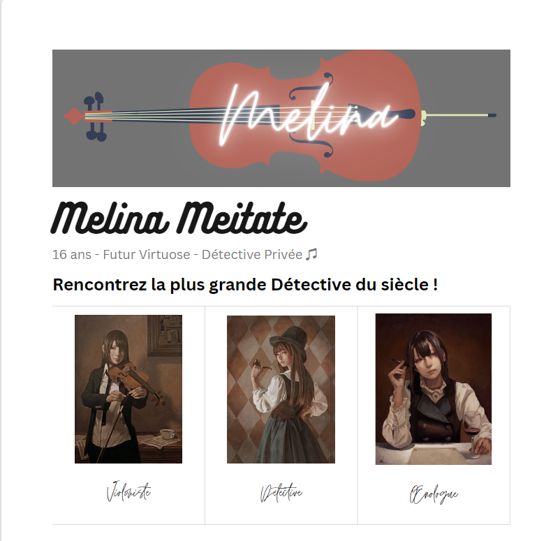 Melina Meitate - Détective Consultante Fiche110
