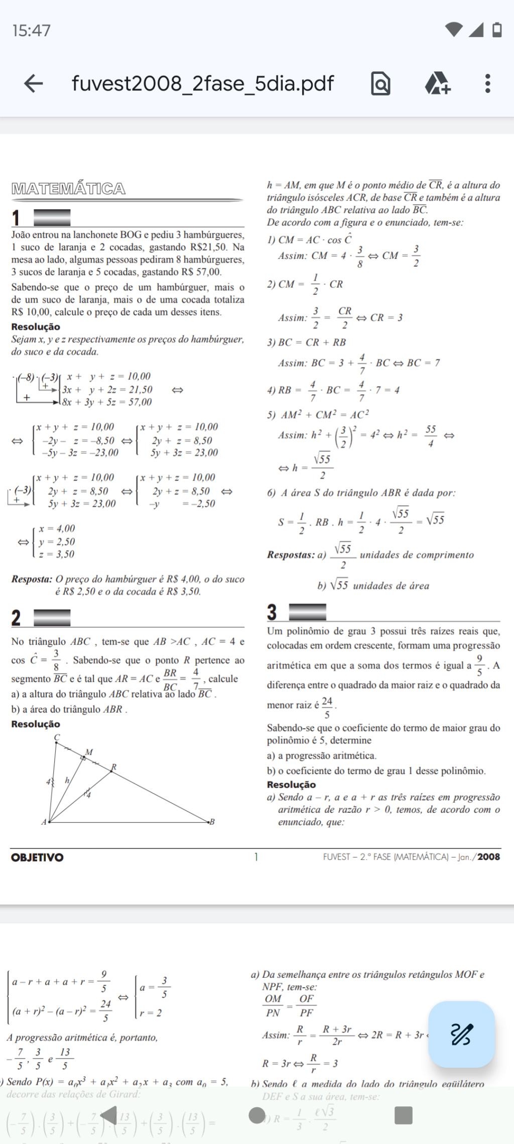 Iezzi 3 volumes trigonometria exercício 15 Screen10