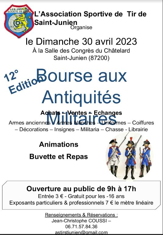 12ème Bourse aux antiquités militaire à Saint Junien (87200) le 30 avril 2023 Ppp10