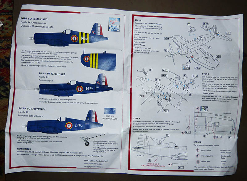 F4U-7 Corsair de la "Royale" - High Planes Models - 1/72. Corsai22