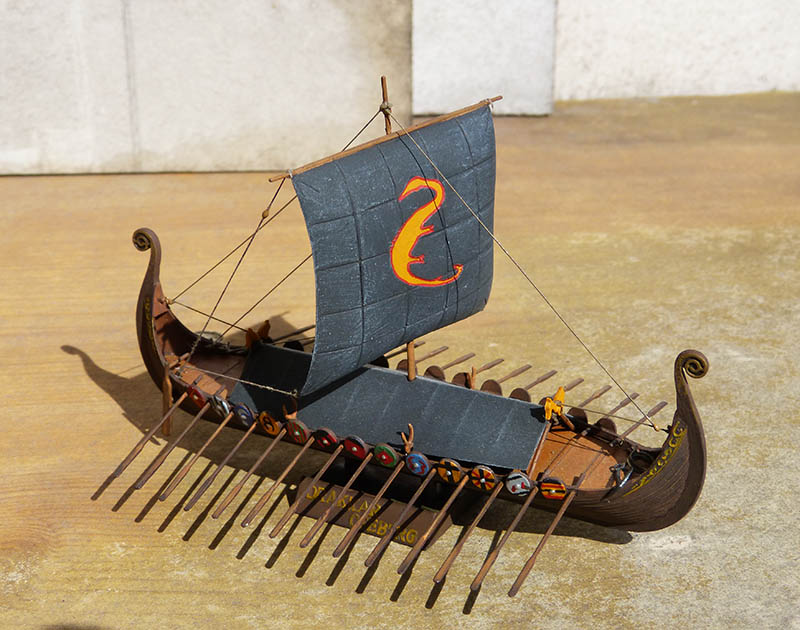 oseberg - Drakkar OSEBERG 1/180ème Réf CADET 056 Oseber16