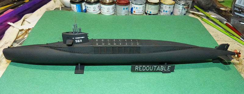 Sous-marin nucléaire lanceurs d engins SNLE Le REDOUTABLE Réf 81075 Redout14