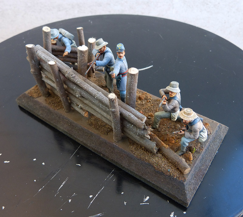* 1/35 Barricade confédérée (Guerre de Sécession) - Figurines Master Box  Sud_0110