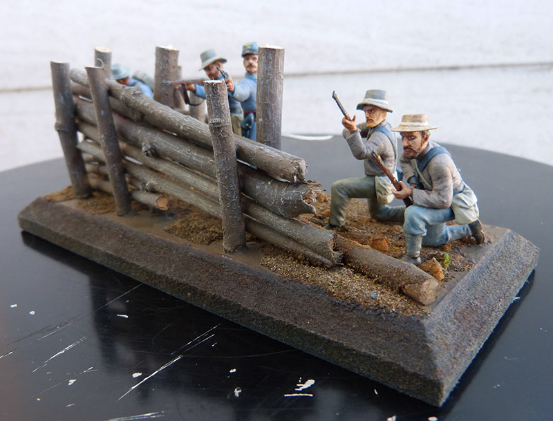 * 1/35 Barricade confédérée (Guerre de Sécession) - Figurines Master Box  Sud_0310