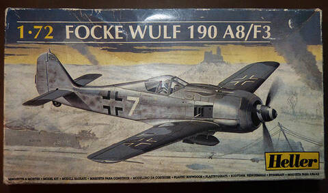 Avion Foke-Wulf FW 190 A5/A8/F8 1/72 Heller + colle et peintures 