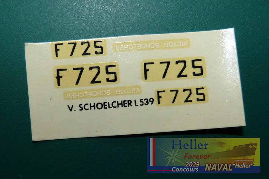 Aviso Escorteur F725 VICTOR SCHOELCHER classe COMMANDANT RIVIERE 1/400ème Réf L539 Vs_0610