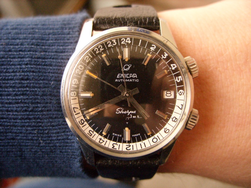 Enicar - La petite derniere : ENICAR Sherpa Guide GMT Ss854027