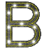 alphabet complet scintillant B64