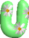 alphabet complet avec des fleurs U154