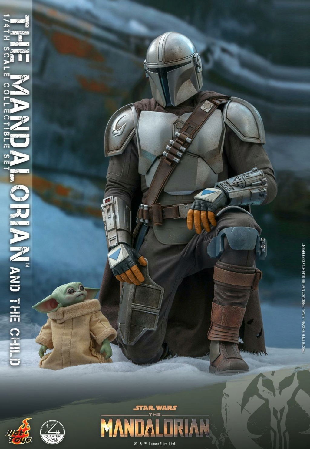 The Mandalorian & The Child Collectible Set - 1/4th Hot Toys 0154