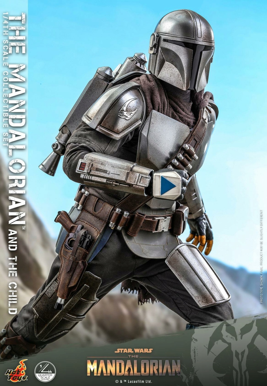 The Mandalorian & The Child Collectible Set - 1/4th Hot Toys 0449