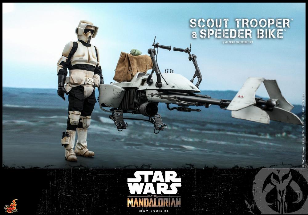 Scout Trooper & Speeder Bike Set 1/6 - Mandalorian - Hot Toy 0718