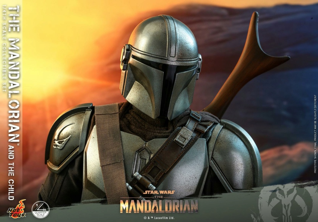 The Mandalorian & The Child Collectible Set - 1/4th Hot Toys 0734