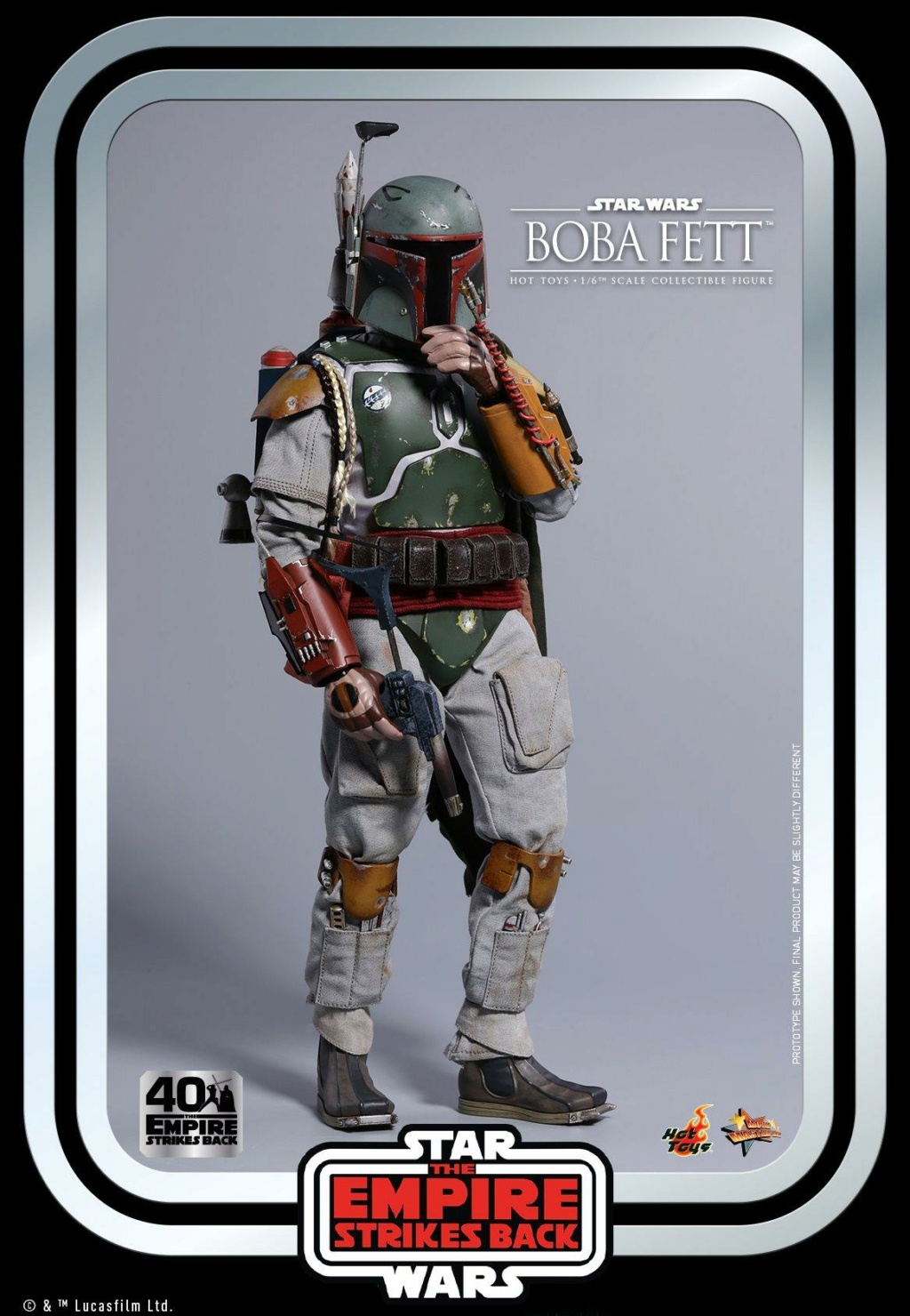 Boba Fett 1/6th scale Figure ESB 40th Anniv Hot Toys 0830