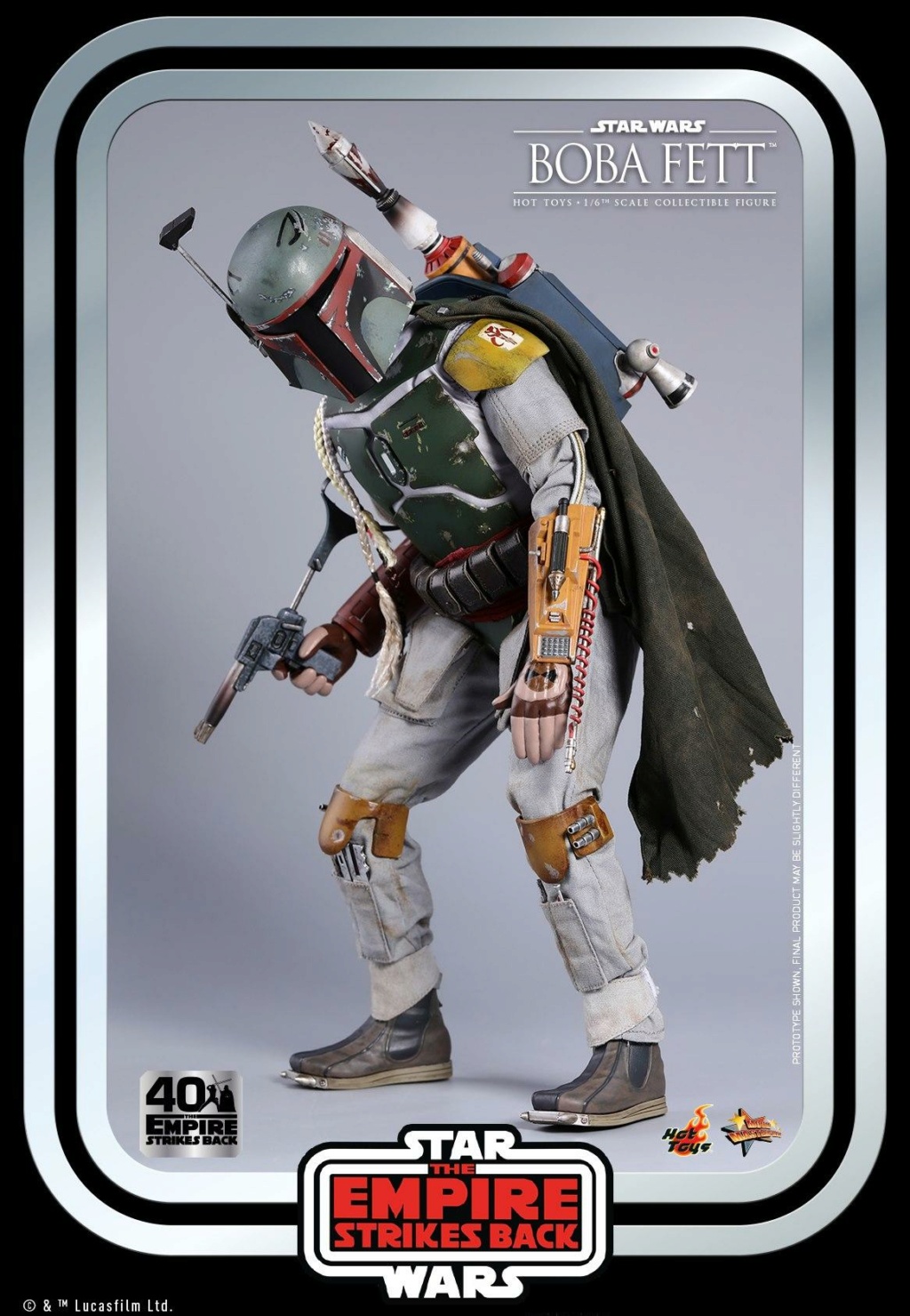 Boba Fett 1/6th scale Figure ESB 40th Anniv Hot Toys 0928