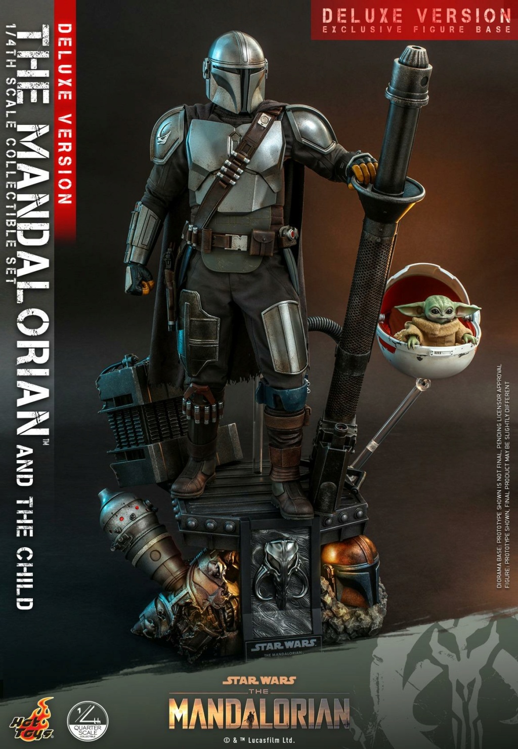 The Mandalorian & The Child Set (Deluxe) 1/4th - Hot Toys 0931