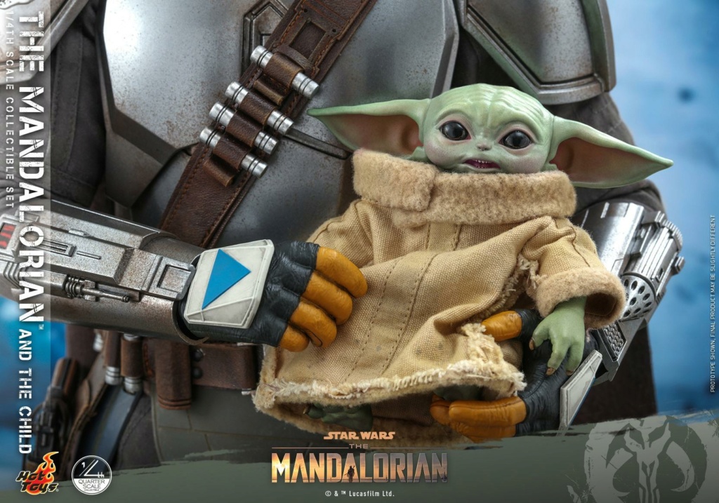 The Mandalorian & The Child Collectible Set - 1/4th Hot Toys 1028