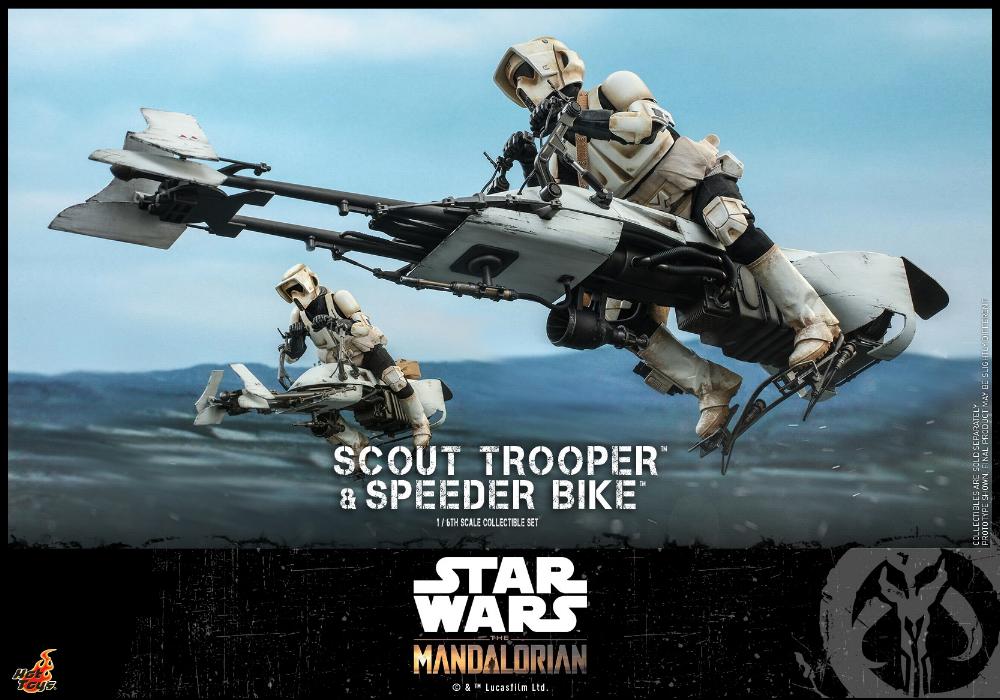 Scout Trooper & Speeder Bike Set 1/6 - Mandalorian - Hot Toy 1215