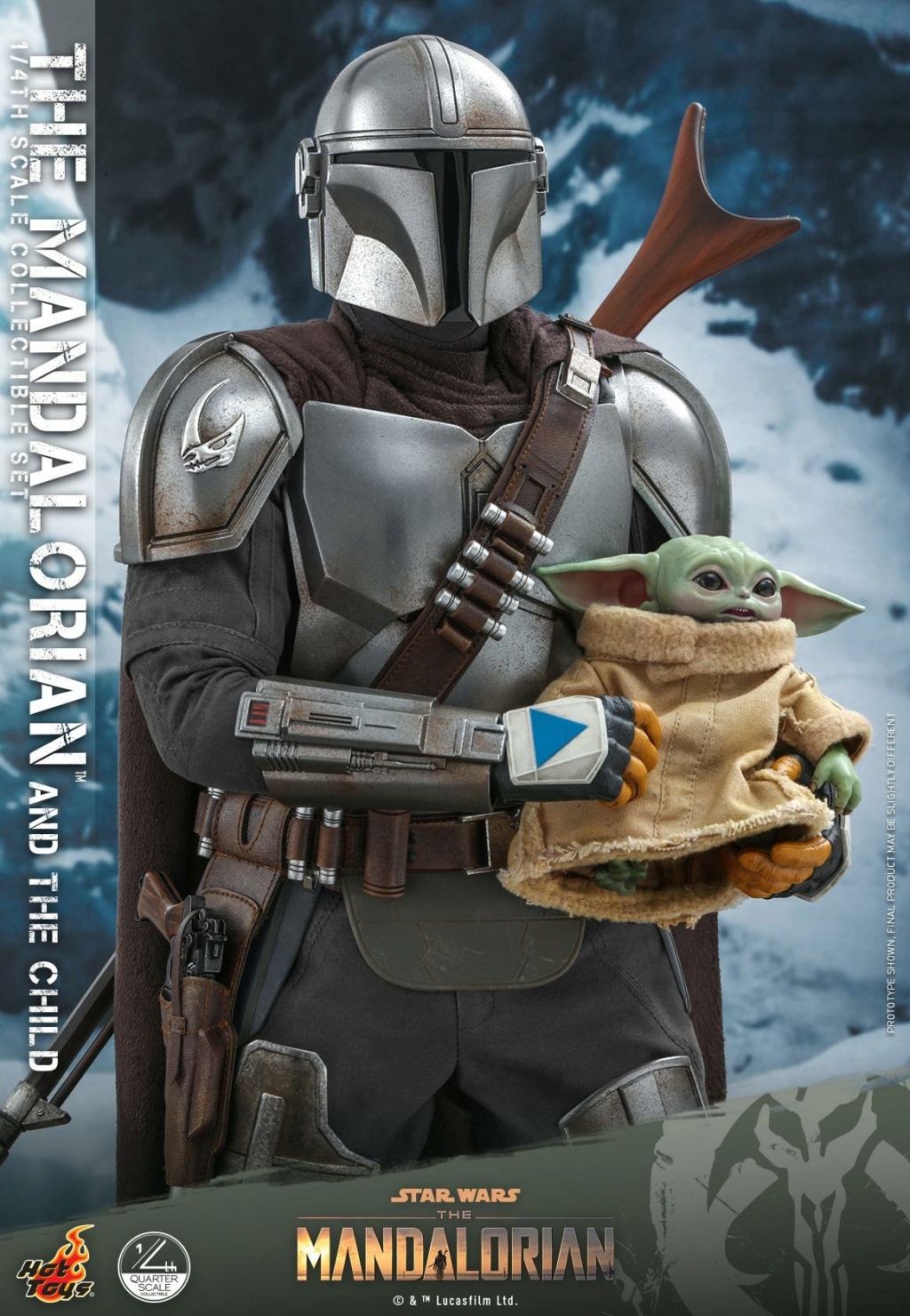 The Mandalorian & The Child Collectible Set - 1/4th Hot Toys 1325