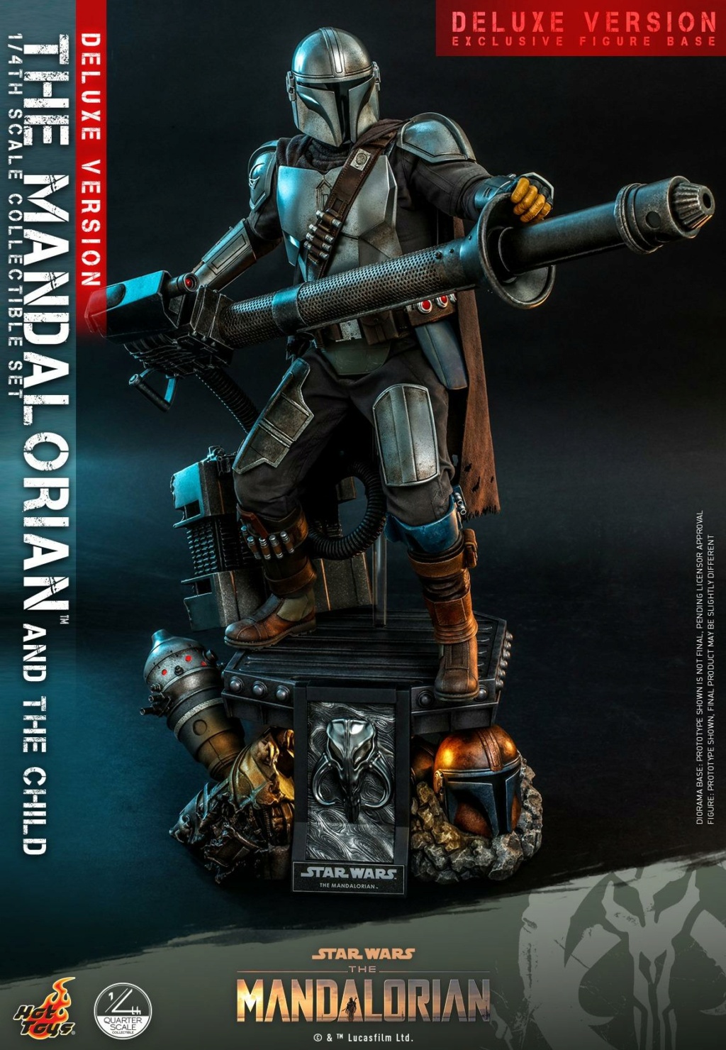 The Mandalorian & The Child Set (Deluxe) 1/4th - Hot Toys 1525