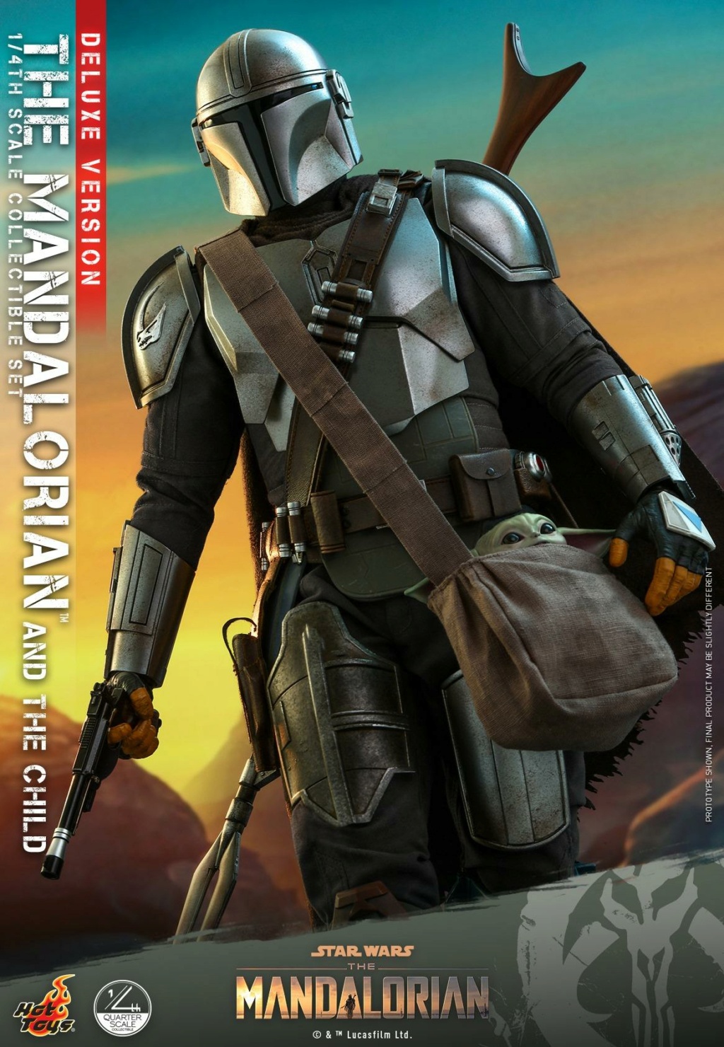 The Mandalorian & The Child Set (Deluxe) 1/4th - Hot Toys 2214