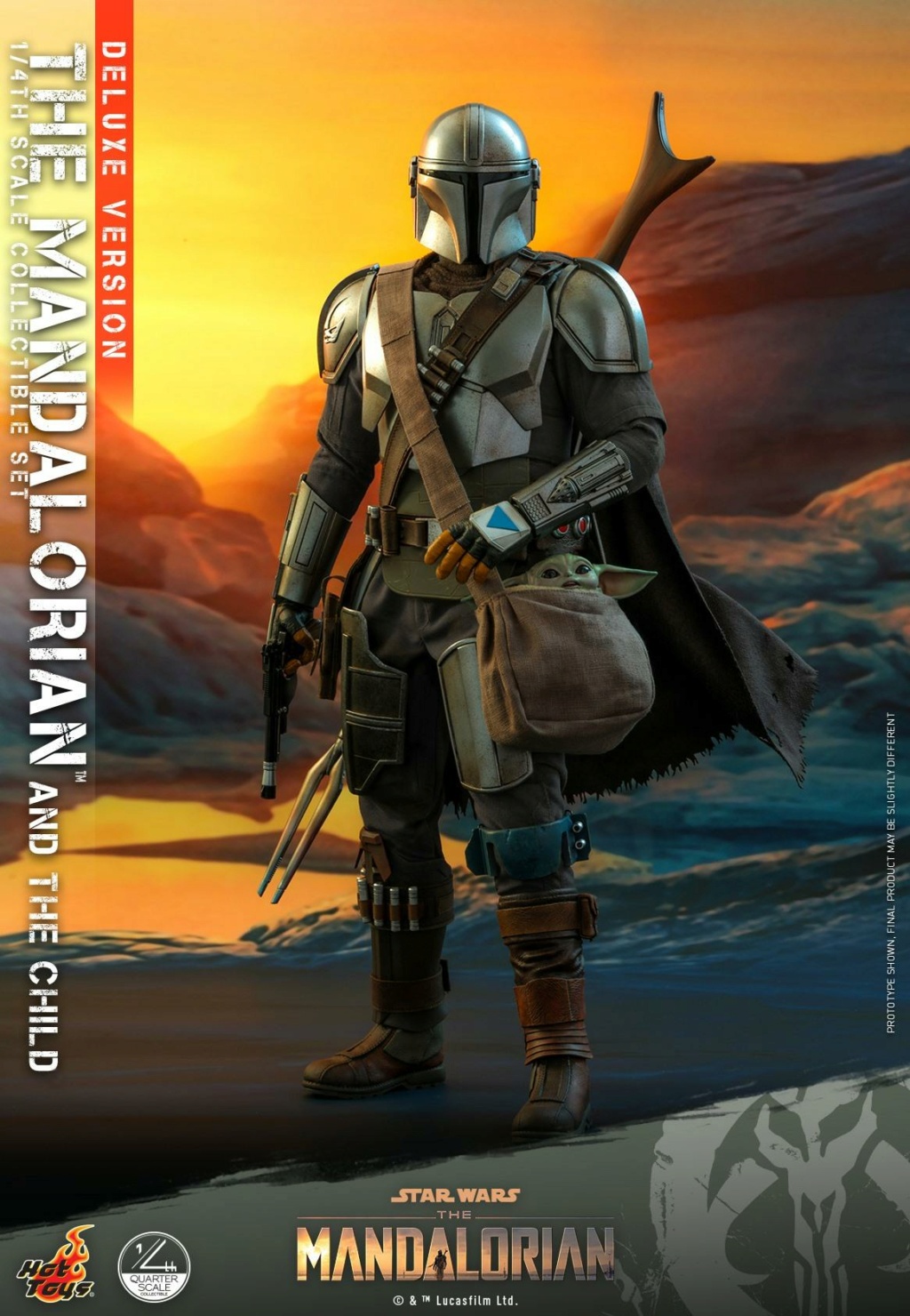 The Mandalorian & The Child Set (Deluxe) 1/4th - Hot Toys 2513