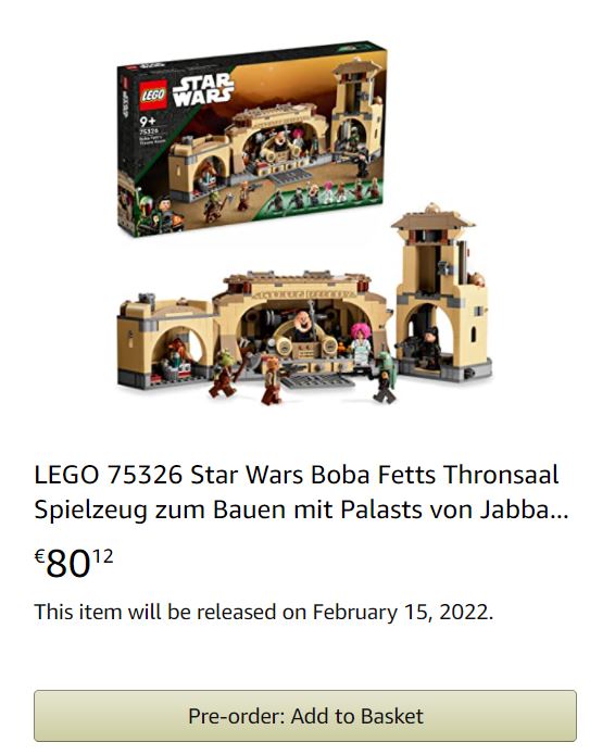 LEGO STAR WARS - 75326 - Boba Fett's Throne Room 75326_12