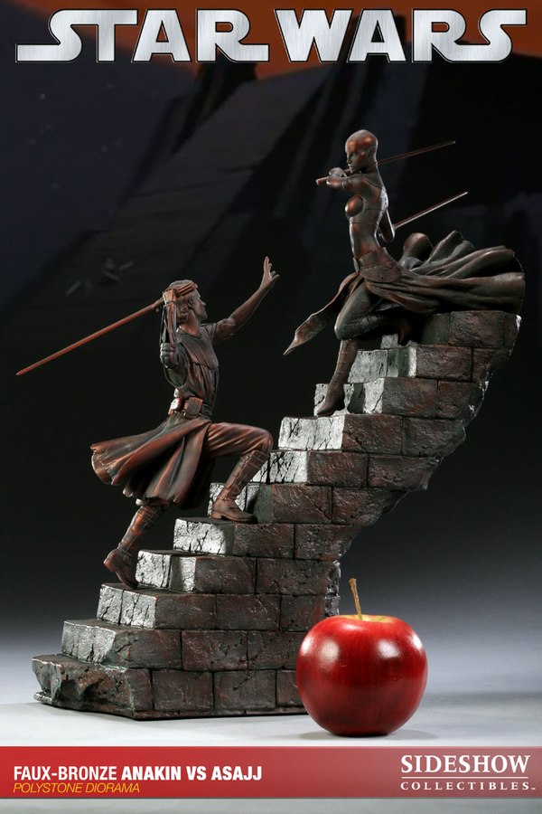 Sideshow - Anakin VS Asajj Diorama - Faux Bronze Anaki161