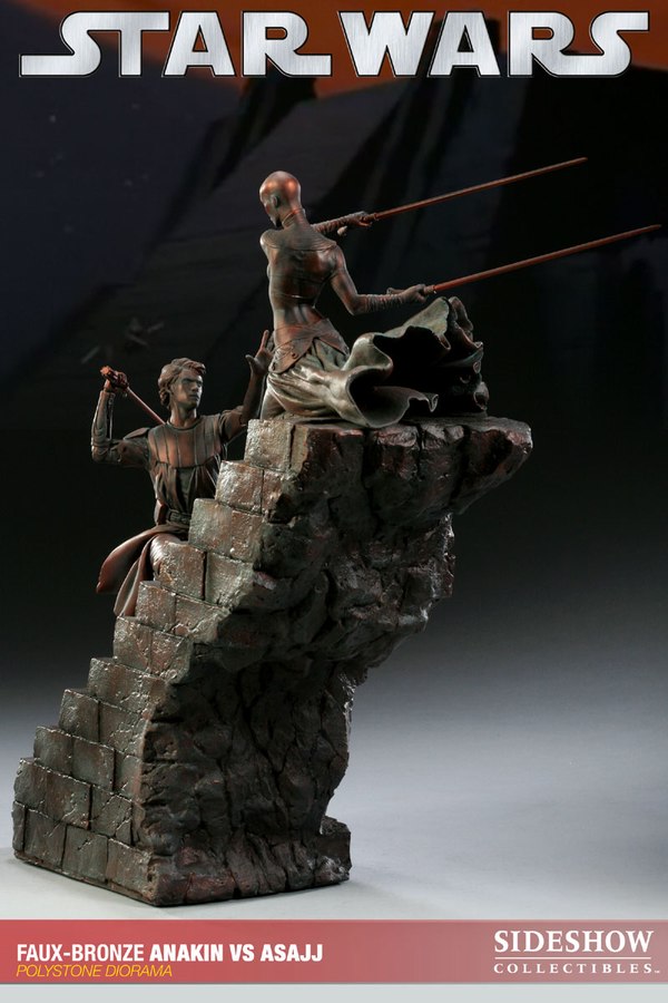 Sideshow - Anakin VS Asajj Diorama - Faux Bronze Anaki162