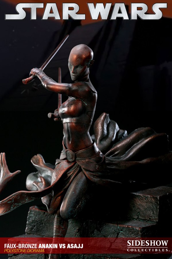 Sideshow - Anakin VS Asajj Diorama - Faux Bronze Anaki169
