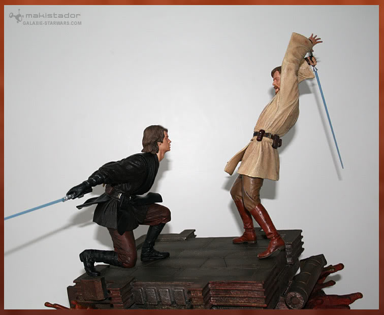 Obi-Wan VS Anakin Diorama - Revenge Of The Sith - Sideshow Anaki180