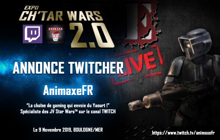 Expo CH’TAR WARS 2.0 Du 09 au 11 Novembre 2019 Annonc21