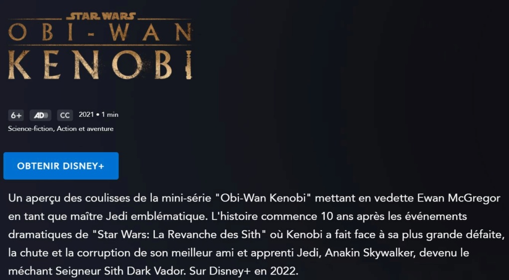 Star Wars Obi Wan Kenobi : Les NOUVELLES de la série Disney+ - Page 2 Annonc44