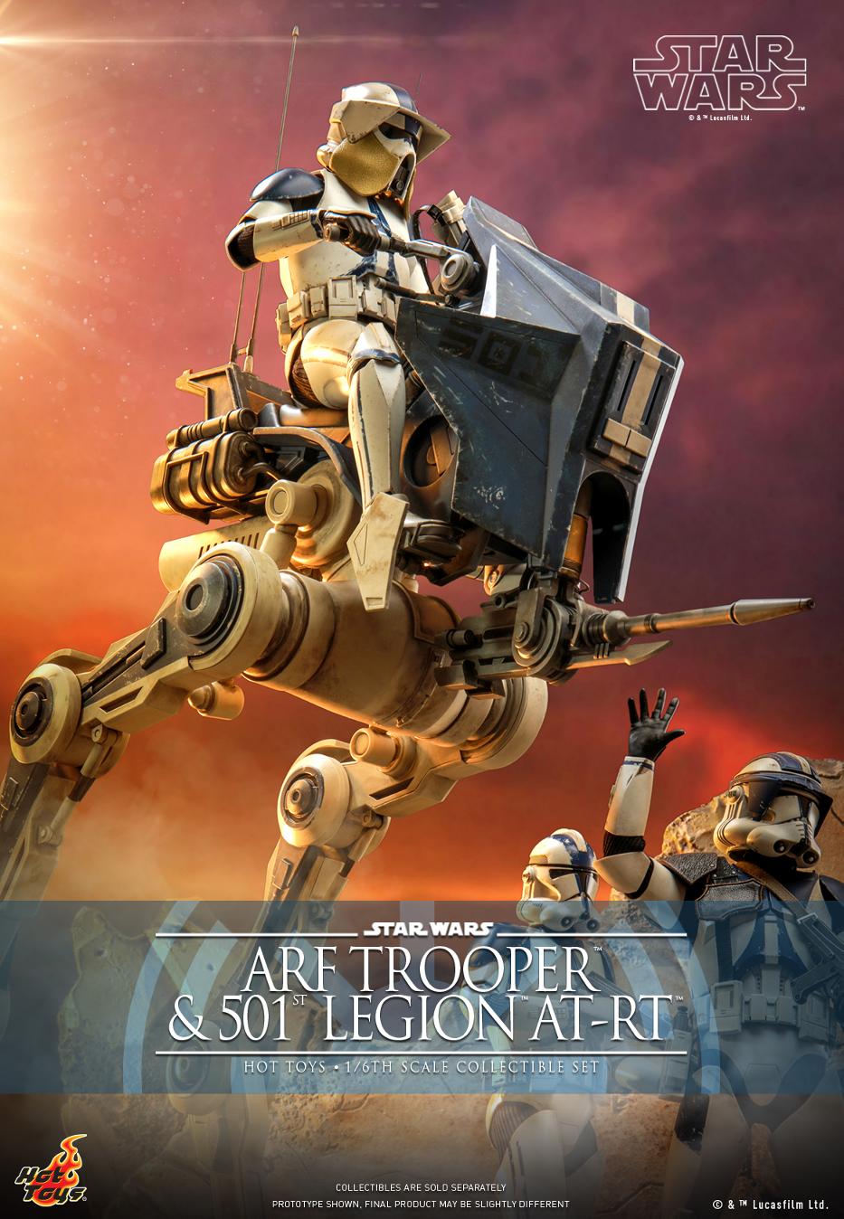 Star Wars: The Clone Wars -  1/6th scale ARF Trooper and 501st Legion AT-RT Arf_tr10