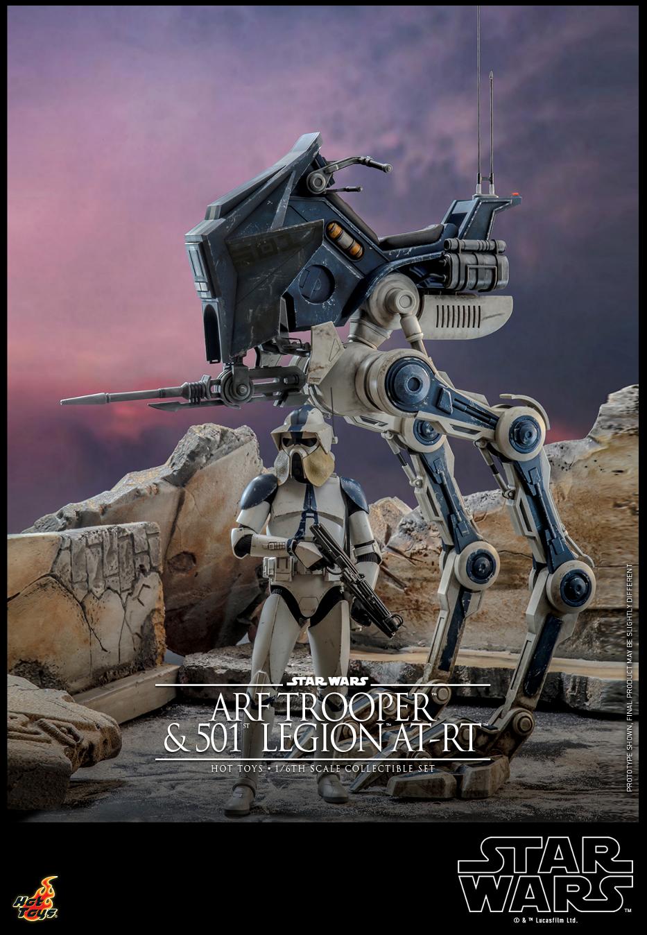 Star Wars: The Clone Wars -  1/6th scale ARF Trooper and 501st Legion AT-RT Arf_tr11