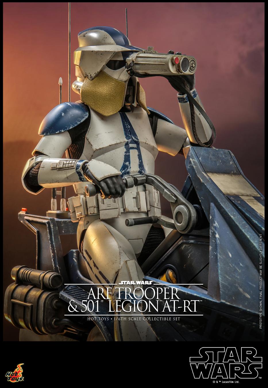 Star Wars: The Clone Wars -  1/6th scale ARF Trooper and 501st Legion AT-RT Arf_tr12