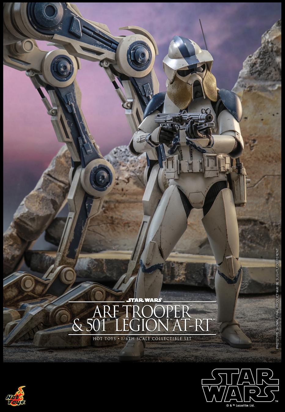 Star Wars: The Clone Wars -  1/6th scale ARF Trooper and 501st Legion AT-RT Arf_tr13